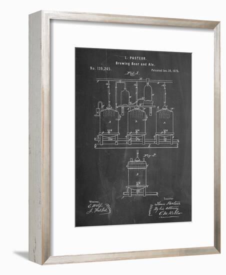 Brewing Beer Patent-null-Framed Art Print