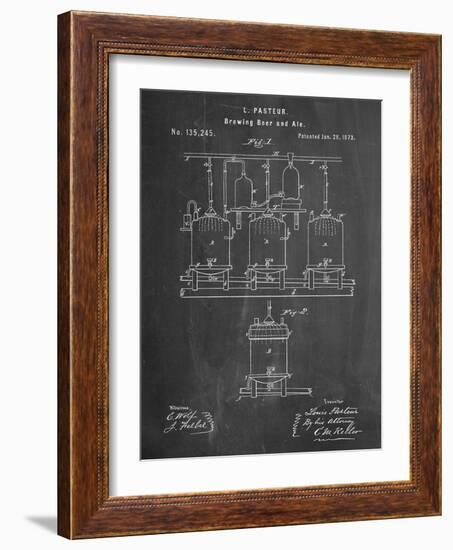 Brewing Beer Patent-null-Framed Art Print