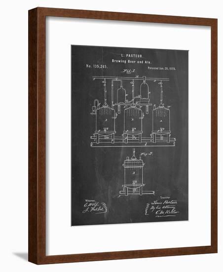 Brewing Beer Patent-null-Framed Art Print