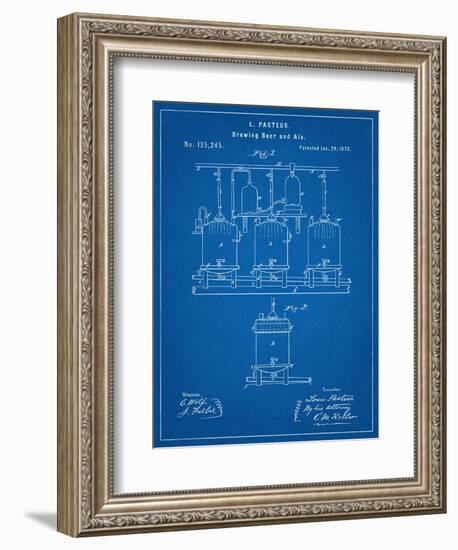 Brewing Beer Patent-null-Framed Art Print