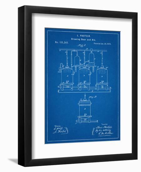 Brewing Beer Patent-null-Framed Art Print