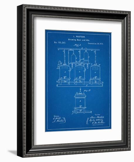 Brewing Beer Patent-null-Framed Art Print