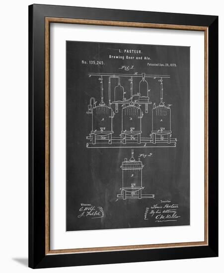 Brewing Beer Patent-null-Framed Art Print