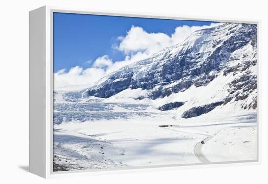 Brewsters Snocoach Driving-Neale Clark-Framed Premier Image Canvas