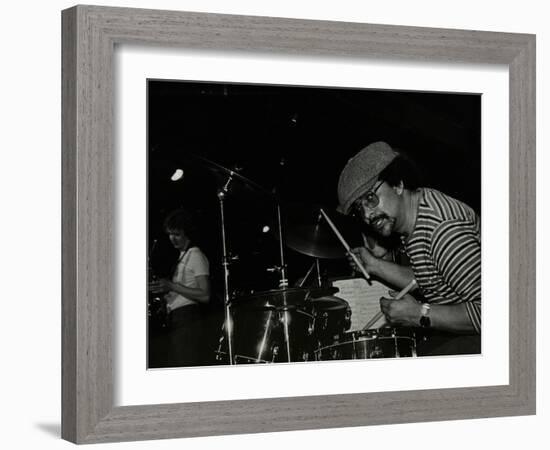 Brian Abrahams and Chris Hunter on Stage at the Stables, Wavendon, Buckinghamshire-Denis Williams-Framed Photographic Print