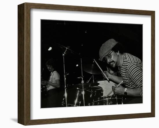 Brian Abrahams and Chris Hunter on Stage at the Stables, Wavendon, Buckinghamshire-Denis Williams-Framed Photographic Print