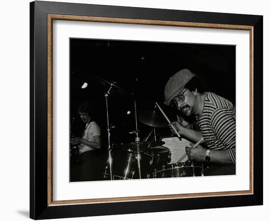 Brian Abrahams and Chris Hunter on Stage at the Stables, Wavendon, Buckinghamshire-Denis Williams-Framed Photographic Print