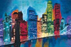 Abstract NYC Skyline at Night-Brian Carter-Art Print