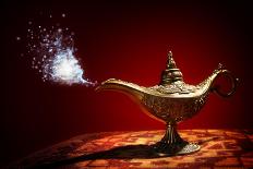 Magic Aladdins Genie Lamp-Brian Jackson-Photographic Print