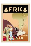 Africa by Air-Brian James-Framed Art Print