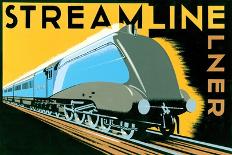 Streamline Train-Brian James-Art Print