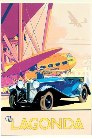  Auto-Poster Los Angeles, Vintage-Autos, dekoratives