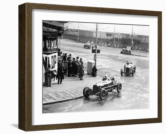 Brian Lewis in an Alfa Romeo Monza in the Mannin Moar Race, Douglas, Isle of Man, 1933-null-Framed Premium Photographic Print