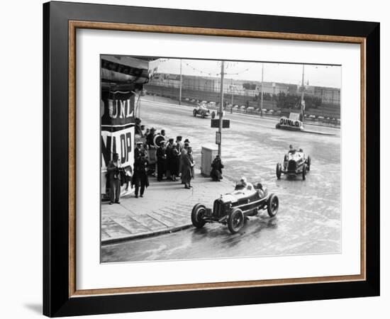 Brian Lewis in an Alfa Romeo Monza in the Mannin Moar Race, Douglas, Isle of Man, 1933-null-Framed Premium Photographic Print