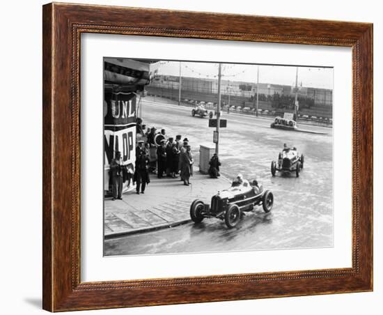 Brian Lewis in an Alfa Romeo Monza in the Mannin Moar Race, Douglas, Isle of Man, 1933-null-Framed Photographic Print