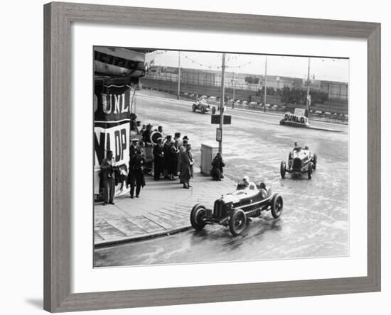 Brian Lewis in an Alfa Romeo Monza in the Mannin Moar Race, Douglas, Isle of Man, 1933-null-Framed Photographic Print