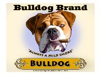 Bulldog Cigar-Brian Rubenacker-Framed Art Print