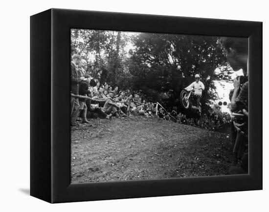 Brian Stonebridge Riding a 498 Matchless at Brands Hatch, Kent, 1952-null-Framed Premier Image Canvas