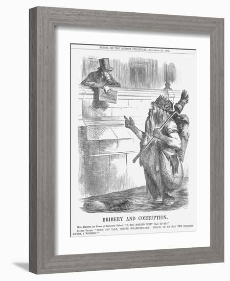 Bribery and Corruption, 1866-John Tenniel-Framed Giclee Print