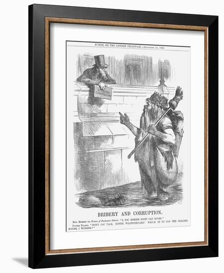 Bribery and Corruption, 1866-John Tenniel-Framed Giclee Print