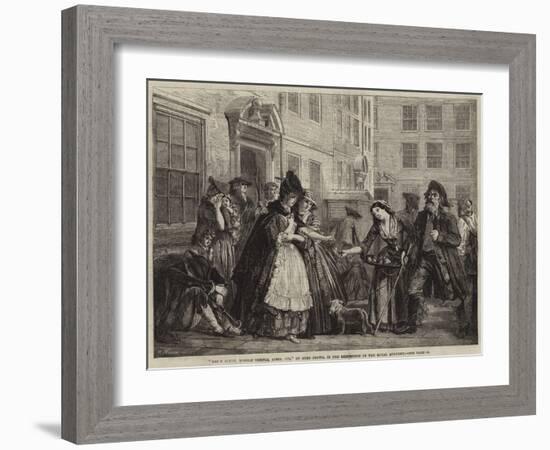 Brick Court, Middle Temple, April 1774-Eyre Crowe-Framed Giclee Print