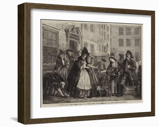 Brick Court, Middle Temple, April 1774-Eyre Crowe-Framed Giclee Print