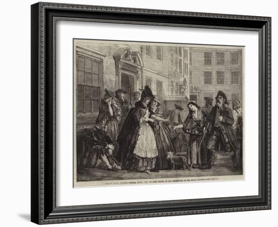 Brick Court, Middle Temple, April 1774-Eyre Crowe-Framed Giclee Print