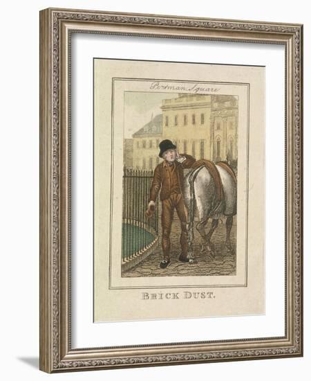 Brick Dust, Cries of London, 1804-William Marshall Craig-Framed Giclee Print