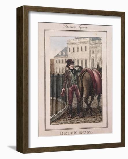 Brick Dust, Cries of London, 1804-William Marshall Craig-Framed Giclee Print