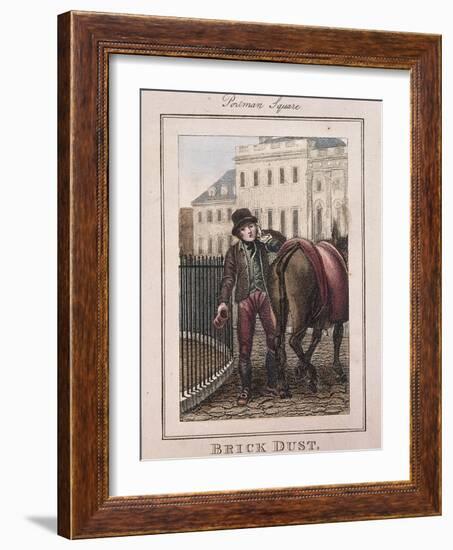 Brick Dust, Cries of London, 1804-William Marshall Craig-Framed Giclee Print