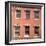 Brick Facade of 19th Century Building with Ornate Stonework Around Windows-Walker Evans-Framed Photographic Print