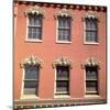 Brick Facade of 19th Century Building with Ornate Stonework Around Windows-Walker Evans-Mounted Photographic Print