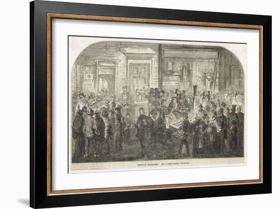 Brick Lane Market 1861-null-Framed Art Print