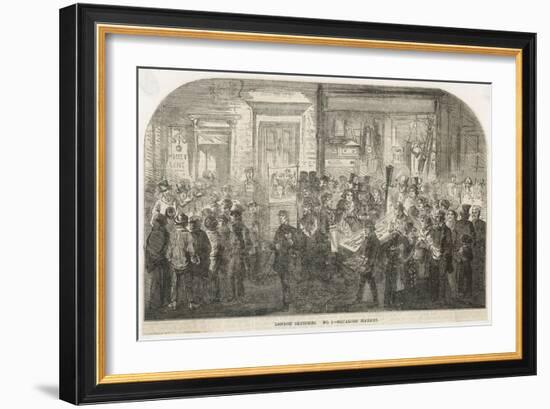 Brick Lane Market 1861-null-Framed Art Print