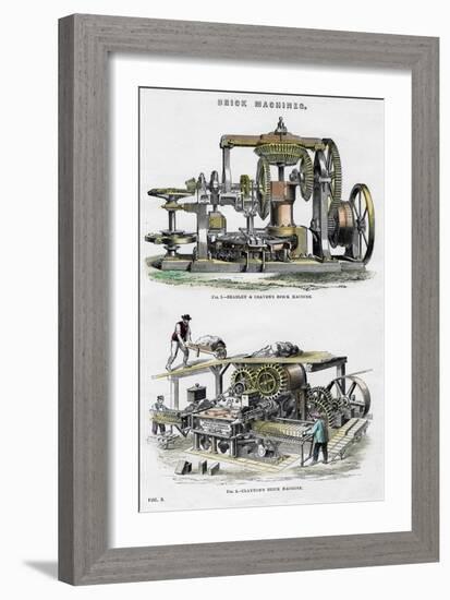 Brick Machines, 19th Century-null-Framed Giclee Print