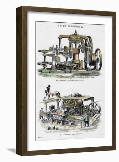 Brick Machines, 19th Century-null-Framed Giclee Print