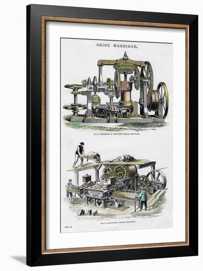 Brick Machines, 19th Century-null-Framed Giclee Print