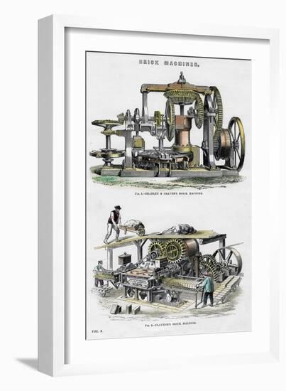 Brick Machines, 19th Century-null-Framed Giclee Print