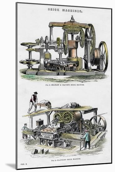 Brick Machines, 19th Century-null-Mounted Giclee Print