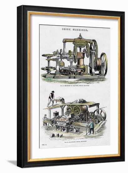 Brick Machines, 19th Century-null-Framed Giclee Print