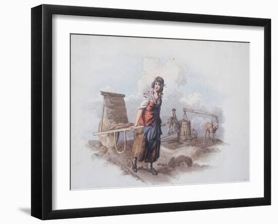 Brick Maker, 1808-William Henry Pyne-Framed Giclee Print