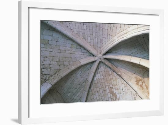 Brick Vault, Architectural Detail of Chateau De Lucheux-null-Framed Giclee Print