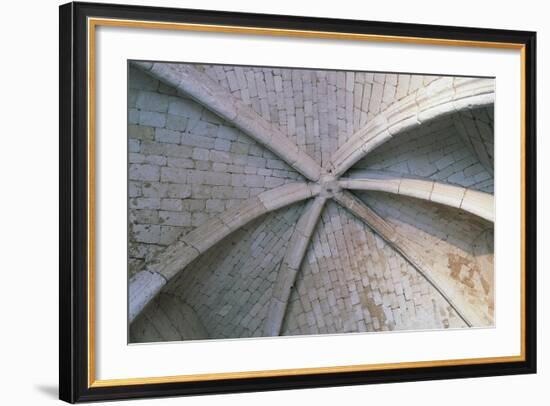 Brick Vault, Architectural Detail of Chateau De Lucheux-null-Framed Giclee Print