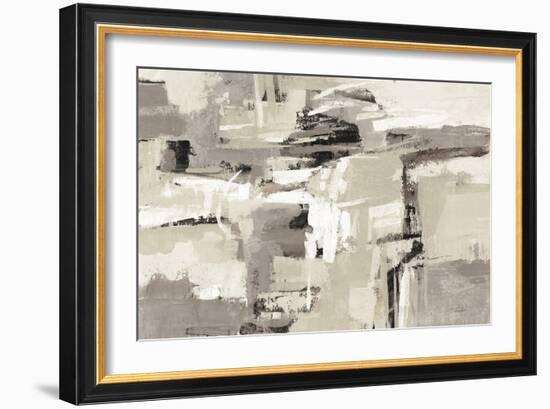 Brick Wall Neutral Crop-Silvia Vassileva-Framed Art Print