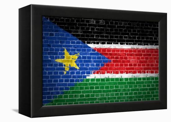 Brick Wall South Sudan-Tonygers-Framed Stretched Canvas