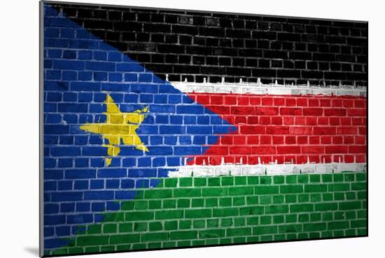 Brick Wall South Sudan-Tonygers-Mounted Art Print