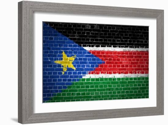 Brick Wall South Sudan-Tonygers-Framed Premium Giclee Print