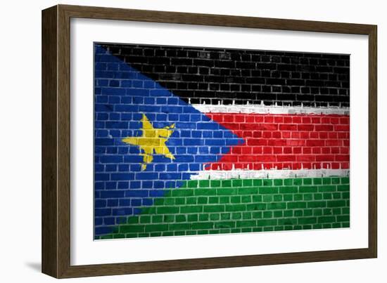 Brick Wall South Sudan-Tonygers-Framed Premium Giclee Print