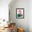 Brick Watercolor-Lora Feldman-Framed Art Print displayed on a wall