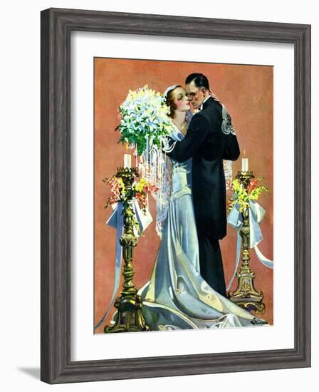 "Bridal Couple Dancing,"June 6, 1931-Elbert Mcgran Jackson-Framed Giclee Print